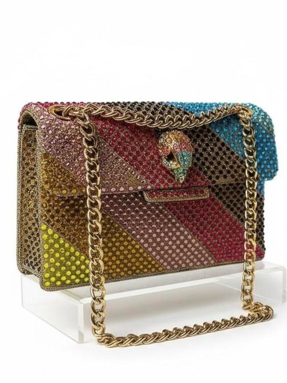 KURT GEIGER Kensington Rainbow Crystals Mini Bag